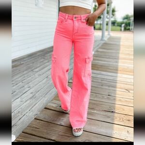 Risen Jeans Women's Pink Cargo